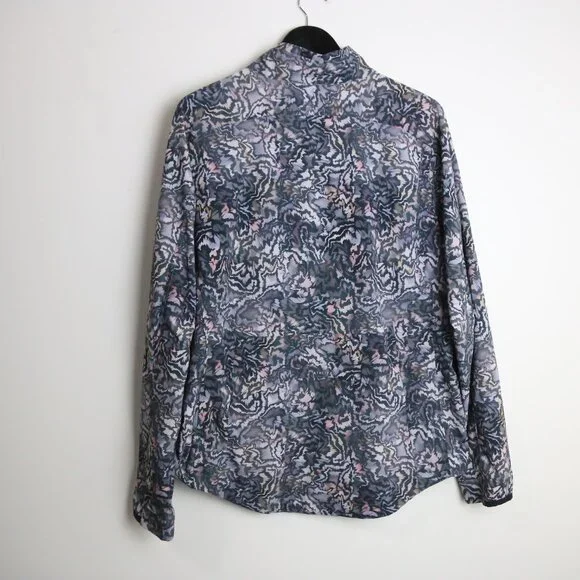 Athleta Run With It Jacket Kinetic Abstract Multicolor Zip Up Size XL - Picture 8 of 9
